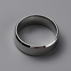 304 Edelstahl-Fingerringe mit breitem Band für Damen und Herren&nbsp;RJEW-WH0009-12F