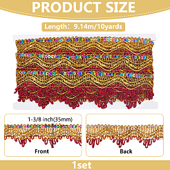 Bordure en dentelle en fibre de polyester&nbsp;OCOR-WH0101-226B