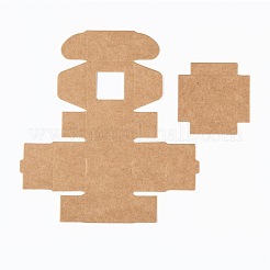 Confezione regalo di carta kraft creativa pieghevole rettangolare&nbsp;CON-B002-04B-02