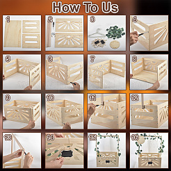 Aufbewahrungskorb für Babybadewanne aus Holz&nbsp;DIY-UN0007-98