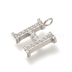 Pendentifs en acier inoxydable 304 micro pavés de zircones cubiques&nbsp;STAS-H228-06P-H