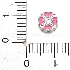 Perline di ottone smaltate con strass incastonati&nbsp;KK-H527-01P-03