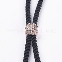 Création de bracelets à cordon torsadé en nylon&nbsp;MAK-F018-04RG-RS