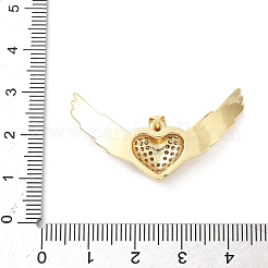 Messing micro pave klare zirkonia anhänger&nbsp;KK-B141-34G