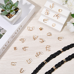 6 stücke 6 arten legierung strass haar zubehör&nbsp;EJEW-WH20005-003G