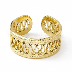 Anillo de acero inoxidable 304 con revestimiento iónico (IP) para mujer&nbsp;RJEW-C060-23G