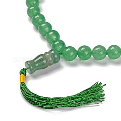 Perles de jade naturelles malaisie bracelets extensibles&nbsp;BJEW-A025-01I