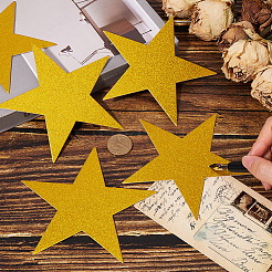 60 Stück Papier-Glitzerstern-Wanddekoration&nbsp;AJEW-SP0001-17A
