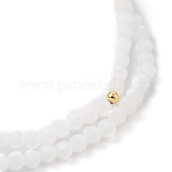 Verre à facettes perles bracelets extensibles&nbsp;BJEW-JB05488