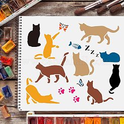 Wiederverwendbare Zeichenschablonen aus Kunststoff&nbsp;DIY-WH0172-294