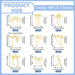 18 pièces 9 styles pendentifs en alliage&nbsp;FIND-TA0008-14