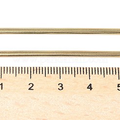 Ionenbeschichtung (IP) 304 Edelstahl Schlangenketten Halsketten&nbsp;NJEW-O058-25G