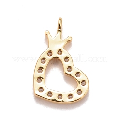 Colgante micropavé cubic zirconia de latón&nbsp;KK-M229-54G