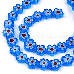 Millefiori a mano fili di perline di vetro&nbsp;LAMP-N029-017D-17