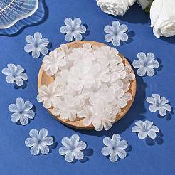 Blume klar transparent gefrostetem Acryl-Perlen&nbsp;X-PAF154Y-11