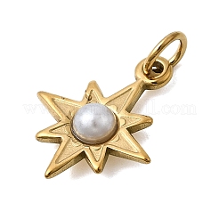 304 Edelstahl mit Anhängern aus ABS-Kunststoff-Imitationsperlen&nbsp;STAS-Z179-20G
