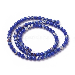Fili di perle di diaspro imperiale sintetico&nbsp;G-L496-B02