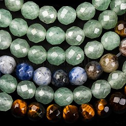 Chakra-Thema: natürlicher roter Regenbogen-Jaspis&nbsp;G-F668-14-4mm