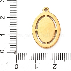 Cabochon-Fassungen für Anhänger aus Edelstahl 304&nbsp;STAS-Z204-04G-01