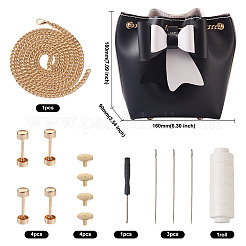 DIY Kunstleder Stricken Häkeln Bowknot Beuteltaschen&nbsp;GN-TAC0001-06B