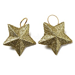 Decoraciones colgantes de estrella de brillo de plástico&nbsp;KY-D019-01B