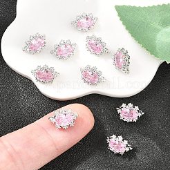 Blumenförmige Messing-Mikropavé-Zirkonia-Abstandshalter&nbsp;XGRQ5K967-826P