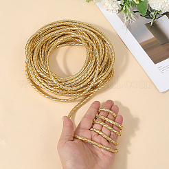 Cordon tressé rond en similicuir de 10 m&nbsp;WL-GF0001-32A-02