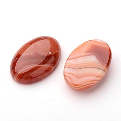 Agate à rayures naturelles / cabochons ovales en agate à bandes&nbsp;G-L394-02-30-20mm