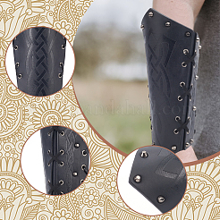 Braccialetto regolabile in pelle PU con cordino&nbsp;AJEW-WH0270-433B