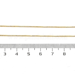 Colliers de chaîne de boîte en laiton pour les femmes&nbsp;NJEW-G160-17G