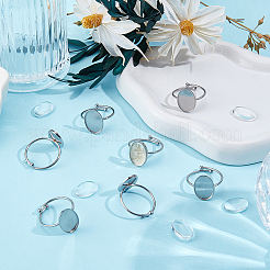 DIY-Sets zur Herstellung ovaler Fingerringe&nbsp;DIY-ME0002-65