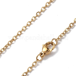 Ionenplattierung (IP) 304 Edelstahl Kabelkette Halskette für Männer Frauen&nbsp;NJEW-K245-024A
