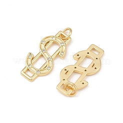 Colgante micropavé cubic zirconia de latón&nbsp;KK-G544-30G