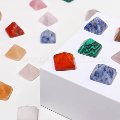 14 Stück Pyramide im 14-Stil aus natürlichen und synthetischen Edelsteinen&nbsp;G-FG00001-04
