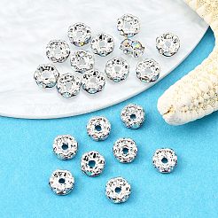 Messing Strass Zwischen perlen&nbsp;X-RB-A014-L6mm-28S-NF