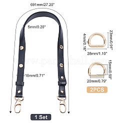 Sangle de sac à chaîne en cuir pu&nbsp;FIND-WH0093-21A