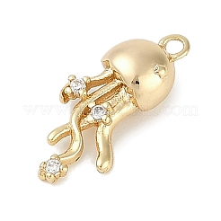 Colgante micropavé cubic zirconia de latón&nbsp;KK-I719-36G