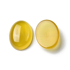 Natürliche gelbe Achat Cabochons&nbsp;G-A029-01-07