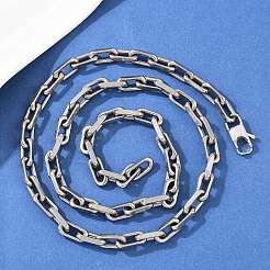 Collares de cadena con clip de acero inoxidable 304 de 7.5 mm&nbsp;NJEW-Z105-01P