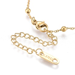 Collane con ciondolo in acciaio inossidabile 304&nbsp;NJEW-K120-13G