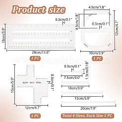 Benutzerdefinierte Acryl-Vorlagen-Lineale&nbsp;DIY-PH0023-94
