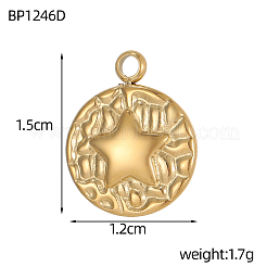 Anhänger aus 304 Edelstahl&nbsp;STAS-OY009-64G