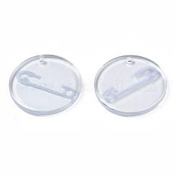 Pendentifs en résine transparente&nbsp;RESI-N030-005B