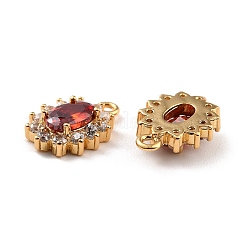 Véritables breloques en zircon cubique micro pavé en laiton plaqué 18k or véritable&nbsp;ZIRC-Z023-04C-NR
