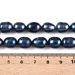 Brins de perles de culture d'eau douce naturelles&nbsp;PEAR-N012-08L-01