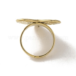 Verstellbare Ringe aus strukturiertem Herz aus 304 Edelstahl&nbsp;LS-RJEW-K258-01G