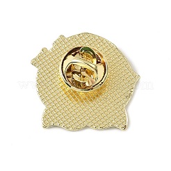 Broche émaillée en forme de fruit&nbsp;LS-JEWB-K018-31D-G
