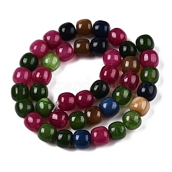 Chapelets de perles en jade blanc naturel teinté&nbsp;G-T138-210A