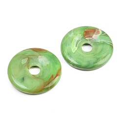 Undurchsichtige Acryl-Anhänger in Jade-Optik&nbsp;OACR-G064-07B