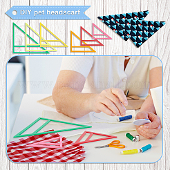 Acryl-Quiltvorlage für Haustierbandana&nbsp;DIY-WH0033-63E